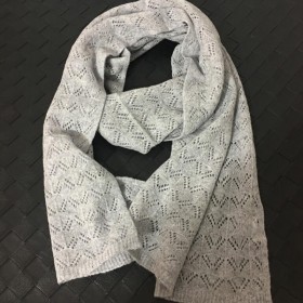 Soft Wool Scarves Gray Women Winter Pashmina Scarf